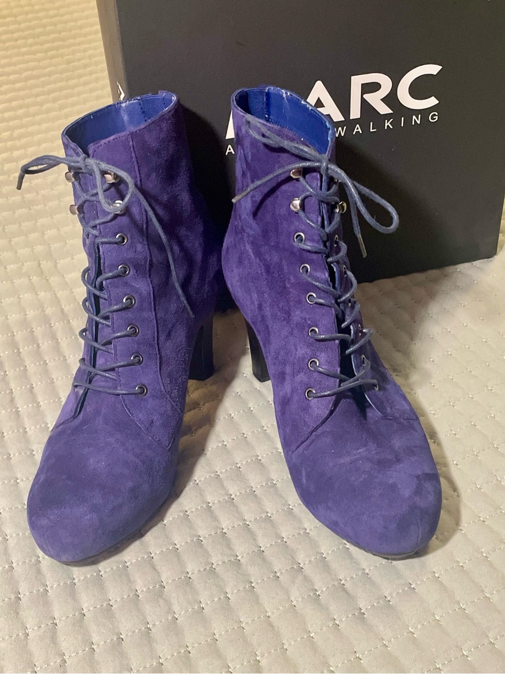 Marc Jacob Suede Lace-Up Ankle Boots